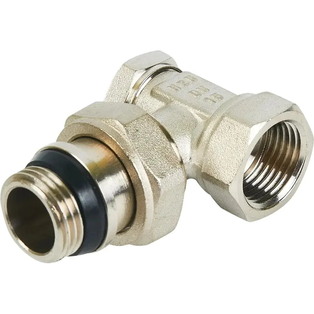 Клапан запорный Heizen угловой 1/2 с предварительной настройкой SVS 549-15
