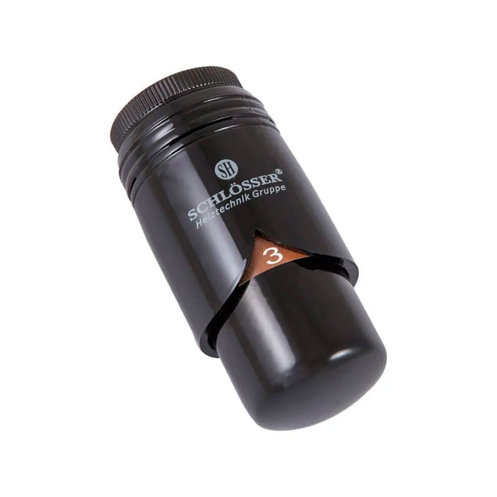 Термостатическая головка BRILLANT Ral 9005 М30х1,5 SH 600200014 Schlosser