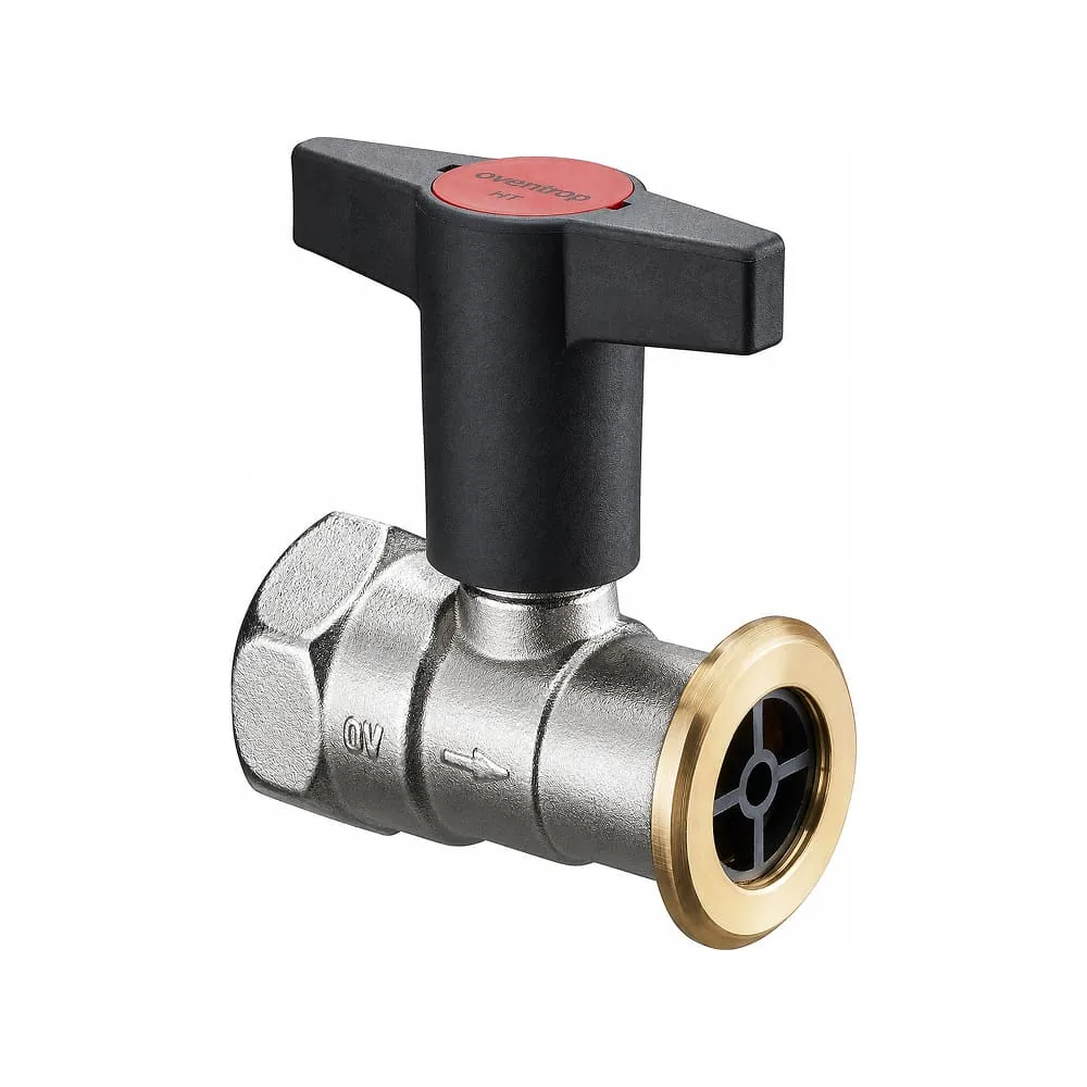 Кран шаровой Oventrop Optibal P DN 32 Rp 1¼ x G 1½ для обвязки насоса, с обратным клапаном