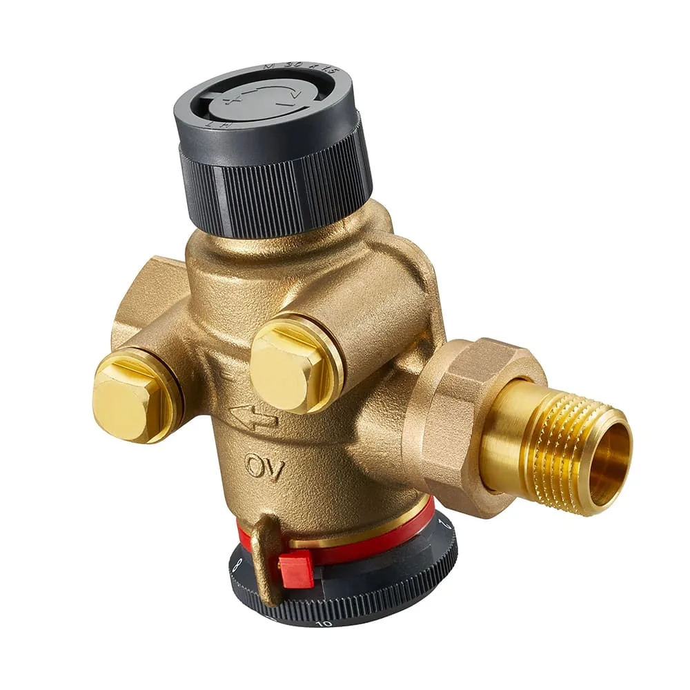 Cocon QTZ Баланс-рег вентиль DN 25 PN 25, Американка-ВР, с заглушками, 400-2500 л/ч, OVENTROP