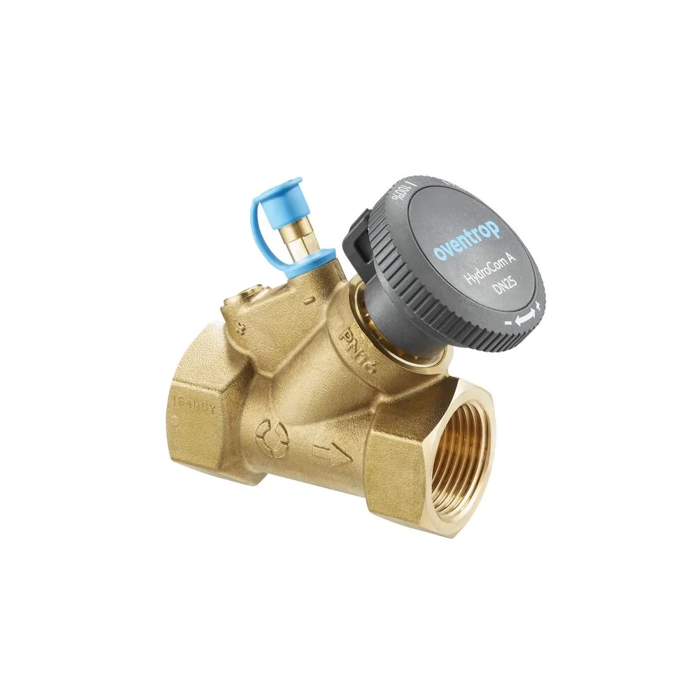 Вентиль запорный Hydrocom A DN 32 PN 16, ВР, латунь EZB, OVENTROP