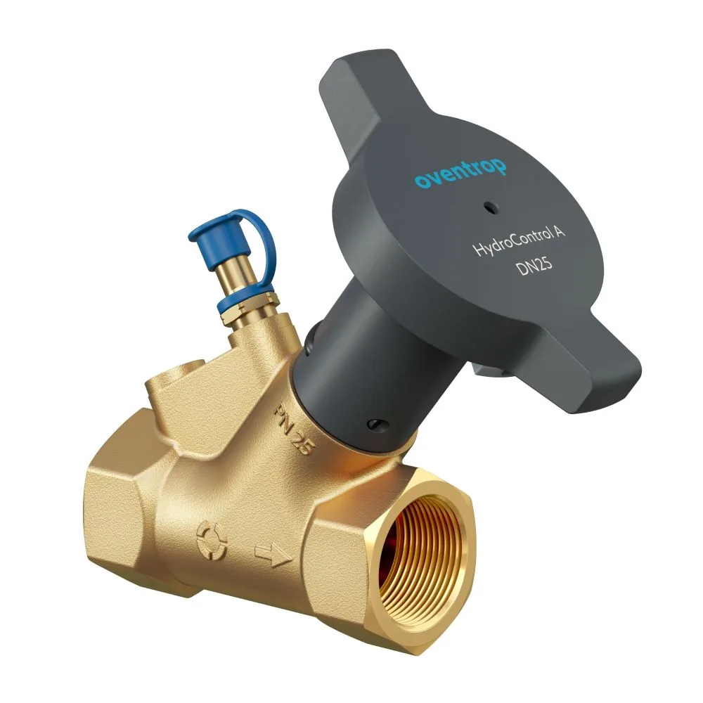 Вентиль запорный Hydrocontrol A DN 25 PN 25, латунь EZB, kvs 14.10, OVENTROP