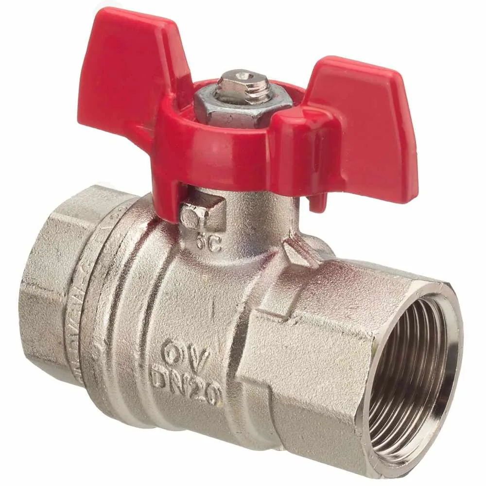 Кран шаровой Oventrop Optibal PN16 Ду32 В-В (бабочка)