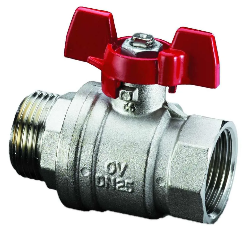 Кран шаровой Oventrop Optibal PN16 Ду32 Н-В (бабочка)