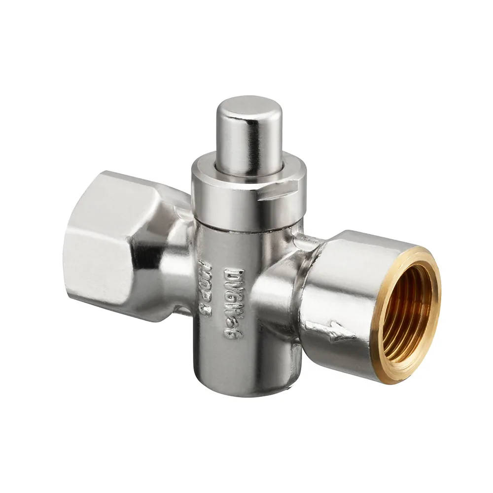 Кран для манометра PN25 Rp½ x G½ кнопочный