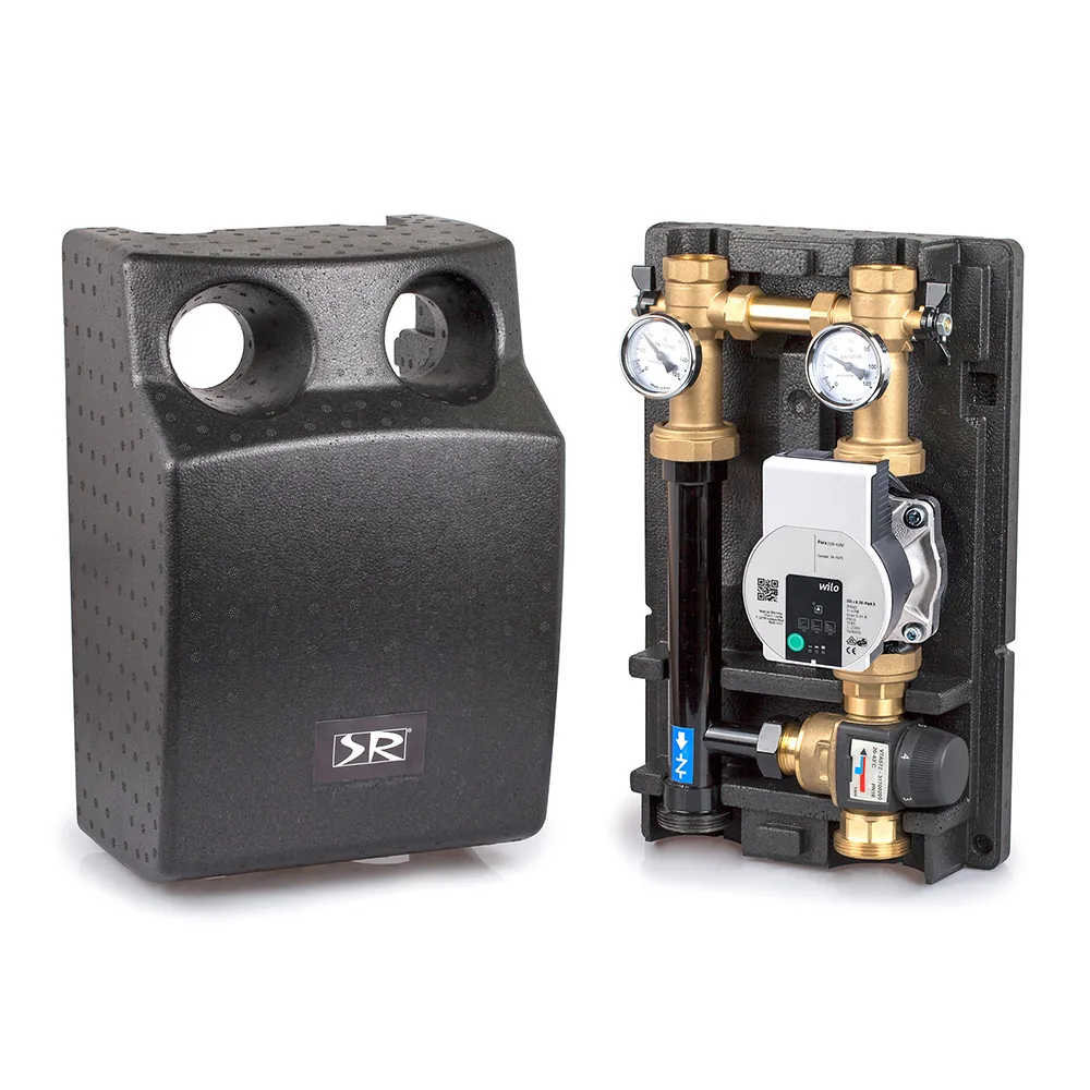 Группа быстрого монтажа THERMOFIX SR Rubinetterie 1 с термостатическим смесителем и насосом Wilo YO