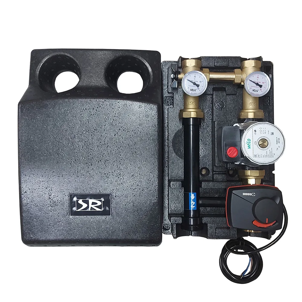 Группа быстрого монтажа THERMOREL SR Rubinetterie 1 с насосом Wilo RS 25/6 и сервоприводом 230В