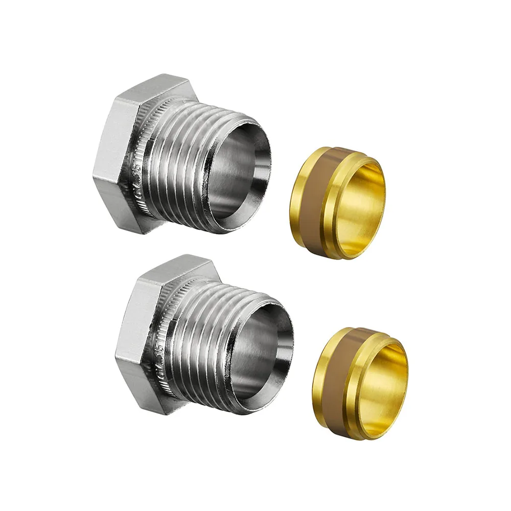 1016853 Комплект концовок Oventrop G ½ НР х 15 mm, 2 шт., для обходного участка