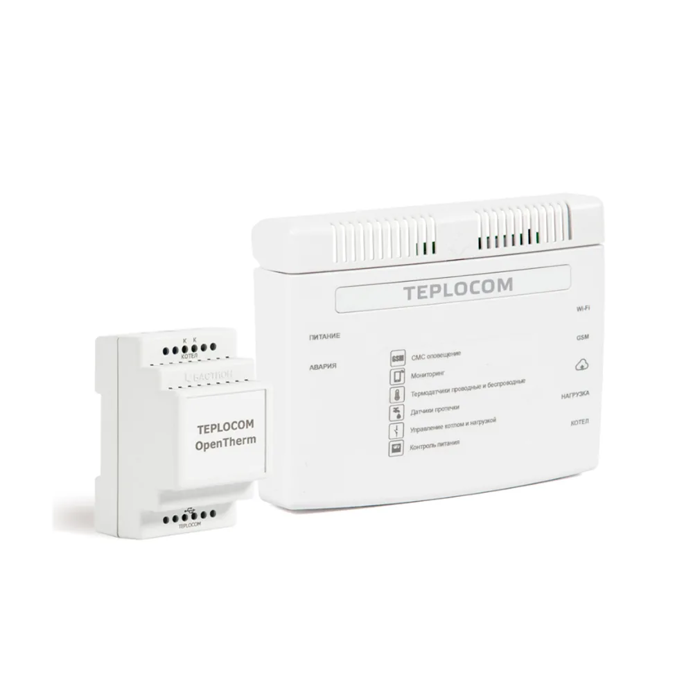 Комплект TEPLOCOM CLOUD+TEPLOCOM TC-OpenTherm БАСТИОН