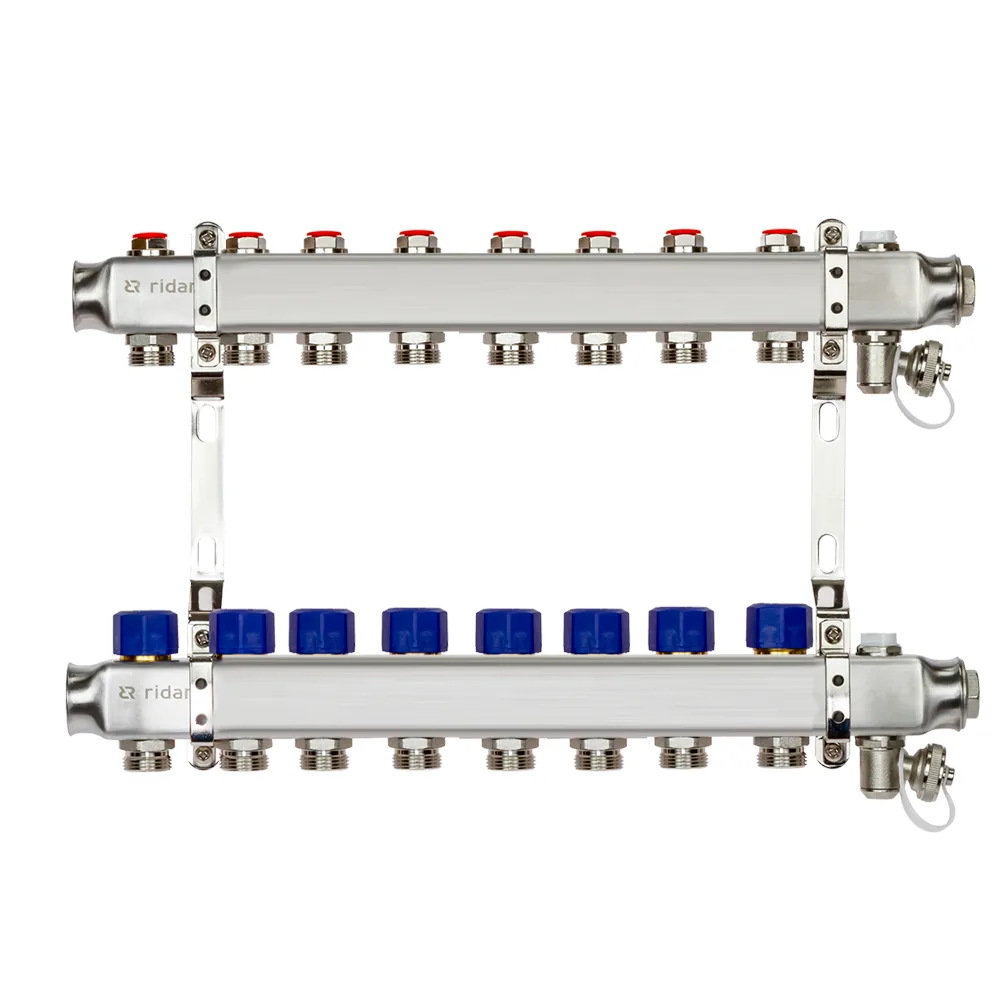 Комплект коллекторов Ридан SSM-8R set с кронштейнами, 8 контуров