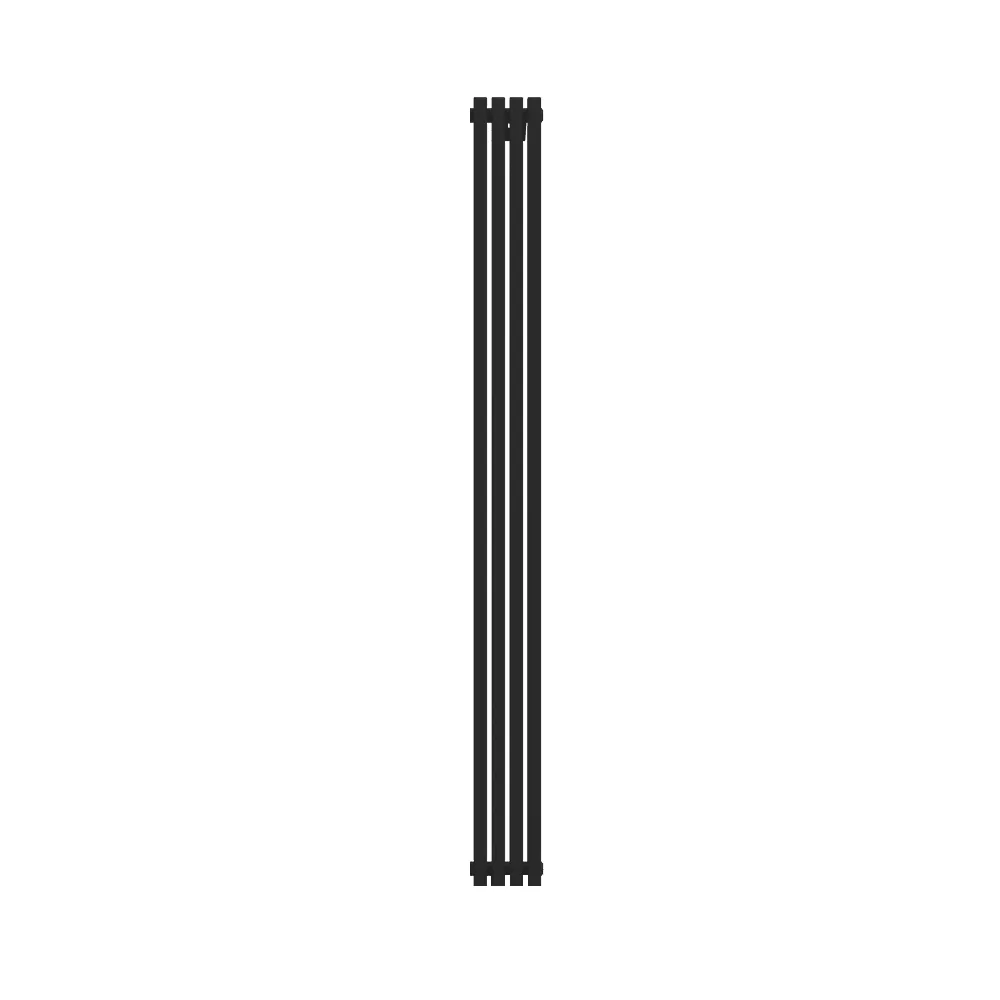 Радиатор КЗТО QUADRUM 30 V 1- 1750-4 RAL1T103S9005 (черный матовый муар)