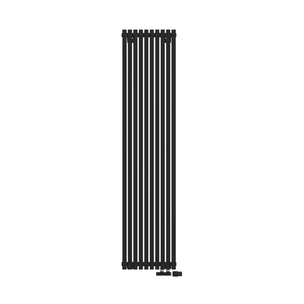 Радиатор КЗТО QUADRUM 30 V 1- 1750-10 RT RAL1T103S9005 (черный матовый муар)