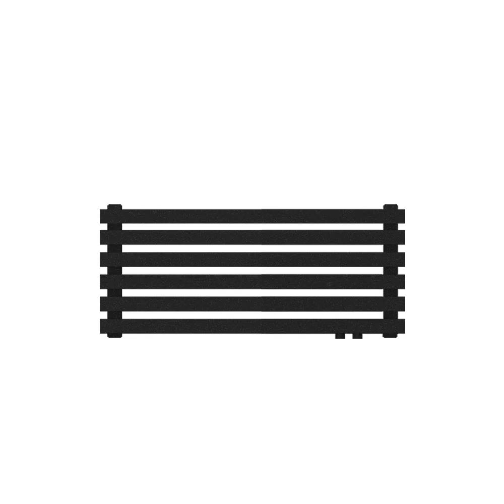Радиатор КЗТО QUADRUM 40 Н -1000-6 R RAL1T103S9005 (черный матовый муар)