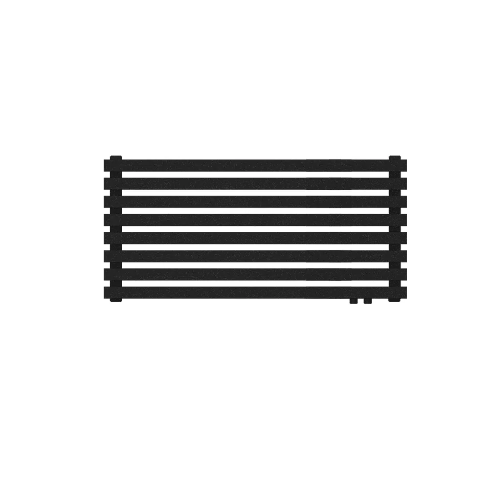 Радиатор КЗТО QUADRUM 40 Н -1250-8 R RAL1T103S9005 (черный матовый муар)