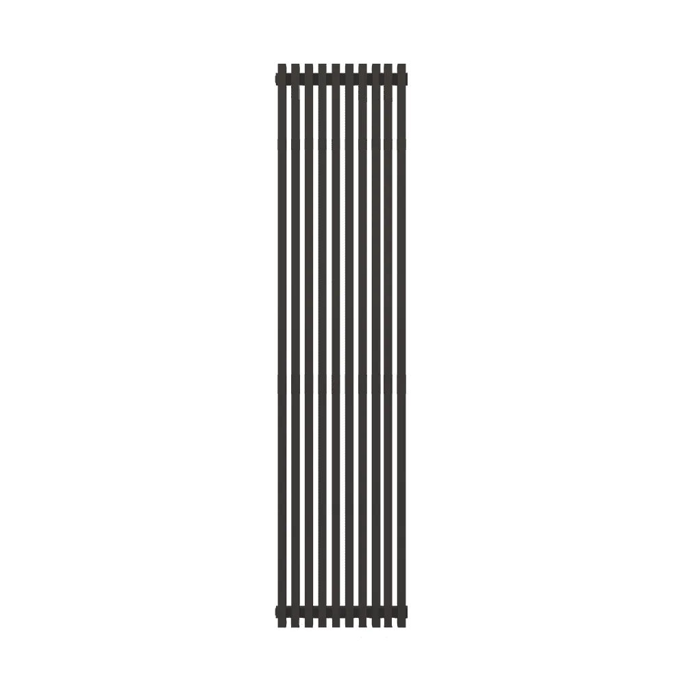 Радиатор КЗТО QUADRUM 50 V 1500-10 Чёрный матовый муар