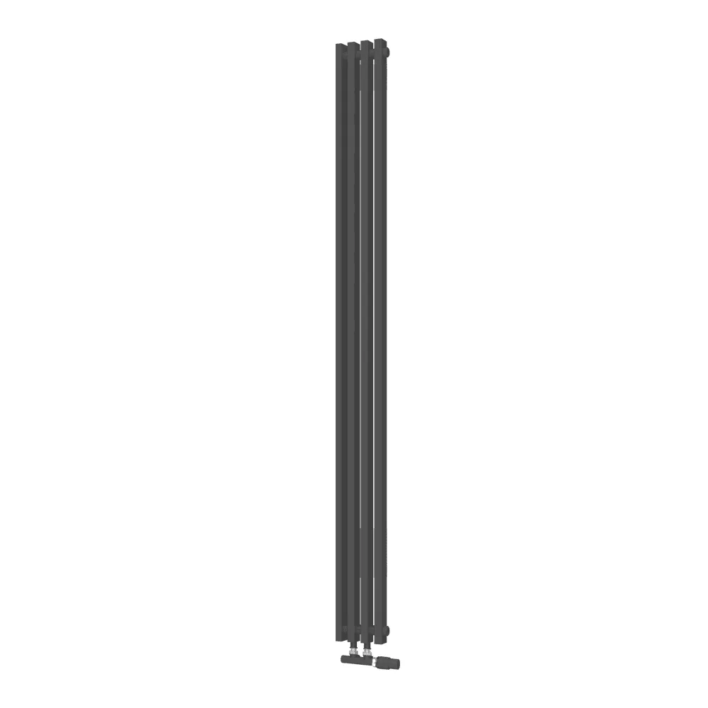 Радиатор КЗТО Quadrum NEO 50 V 1750-4 R RAL1T103S9005 (черный матовый муар)
