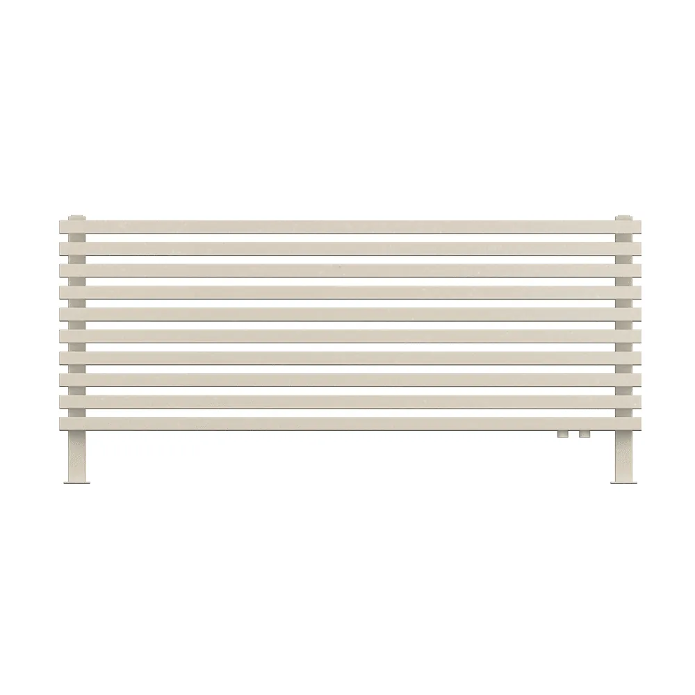 Радиатор КЗТО QUADRUM 60 H 1500-10 FF R RAL 1Т104S9016 белый муар